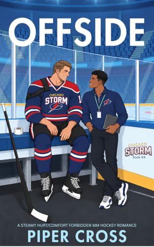 Offside: A Steamy Hurt/Comfort Forbidden Forced Proximity Found Family MM Hockey Romance (Chicago Storm Book 4) cover